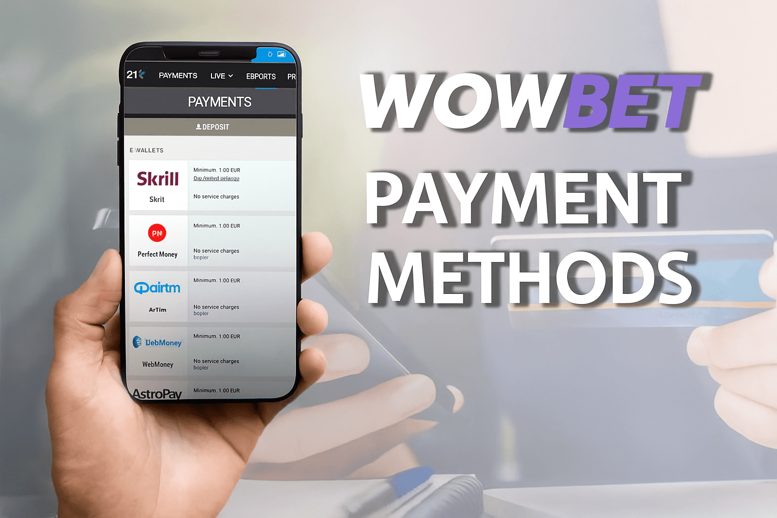 wowbet payment methods