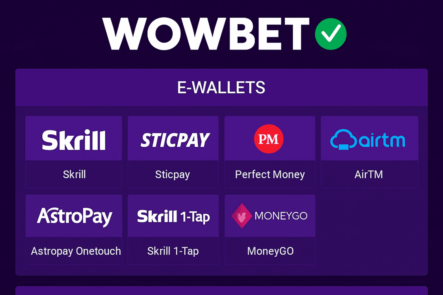 specify payment system