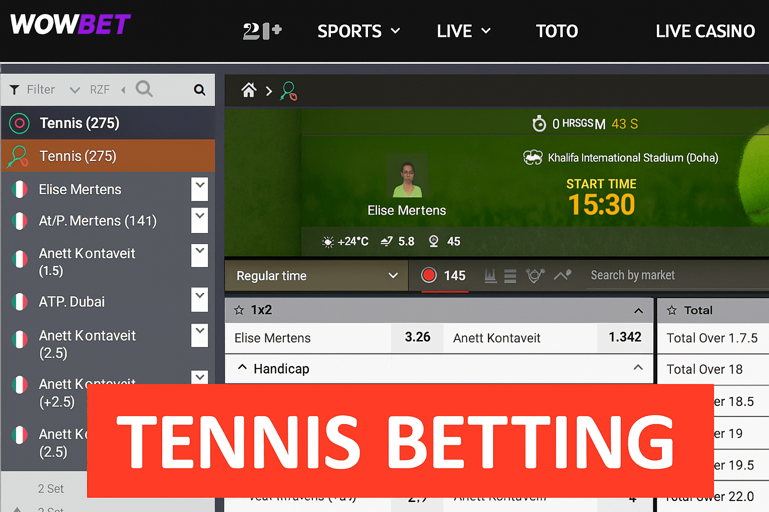 tennis betting