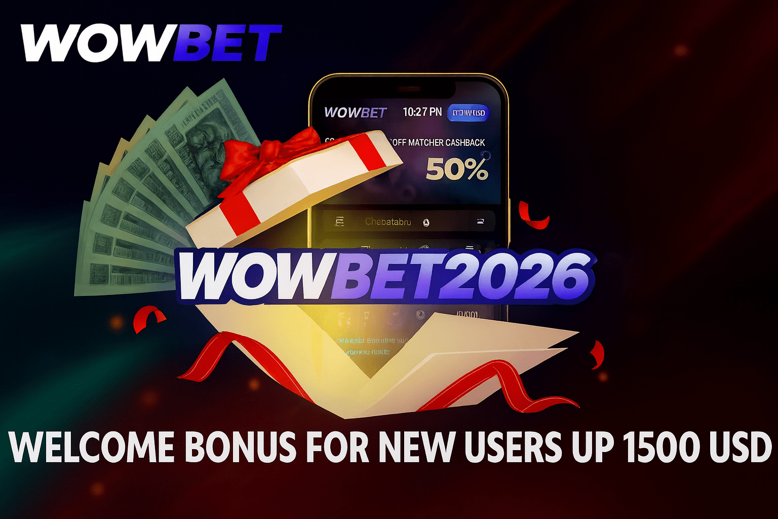 Wowbet welcome bonus upto 1500$
